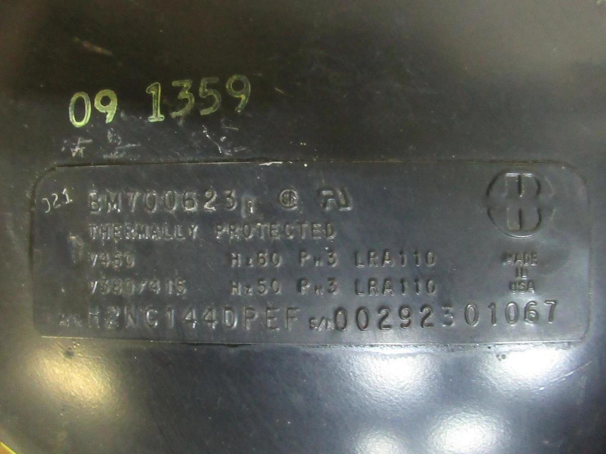 BRISTOL REFRIGERENT COMPRESSOR H2NC144DPEF BM700623 3-PHASE 460 VOLT