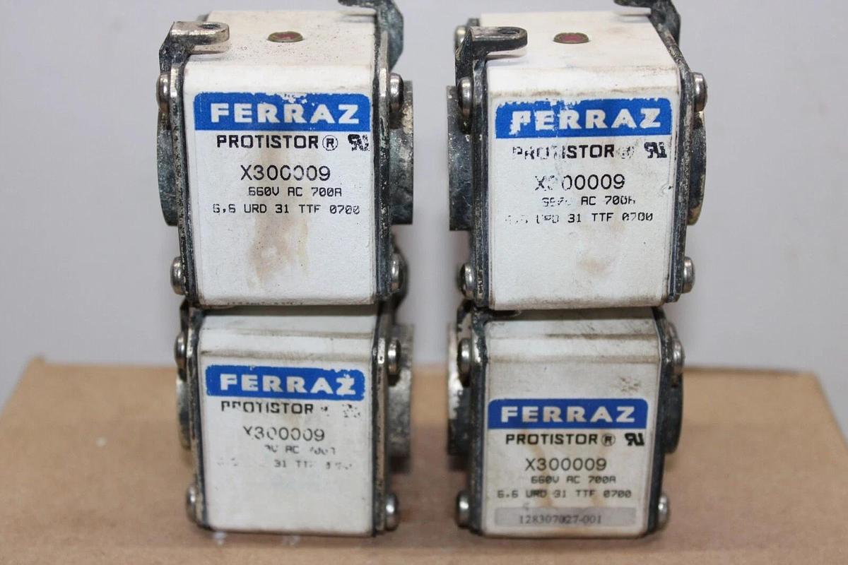 Used LOT OF 2 FERRAZ PROTISTOR FUSE X300009 660 VAC 700 AMP **WARRANTY**