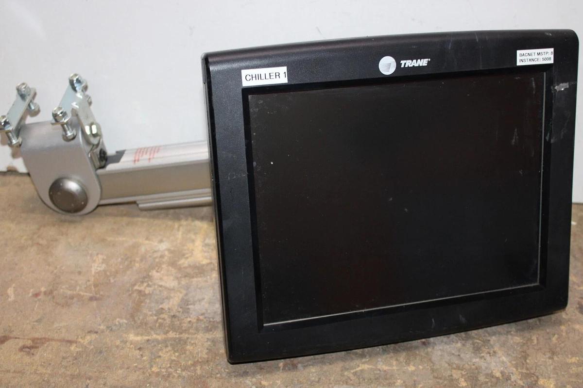 Used TRANE ADAPTIVIEW CHILLER TOUCH DISPLAY X13760326050 REV. N 24V W/ ARM