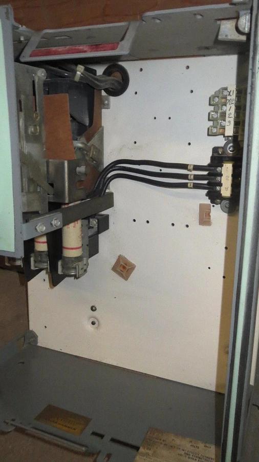 Used CUTLER HAMMER 17" FUSIBLE FEEDER D/C BUCKET 480 VAC 80 AMP