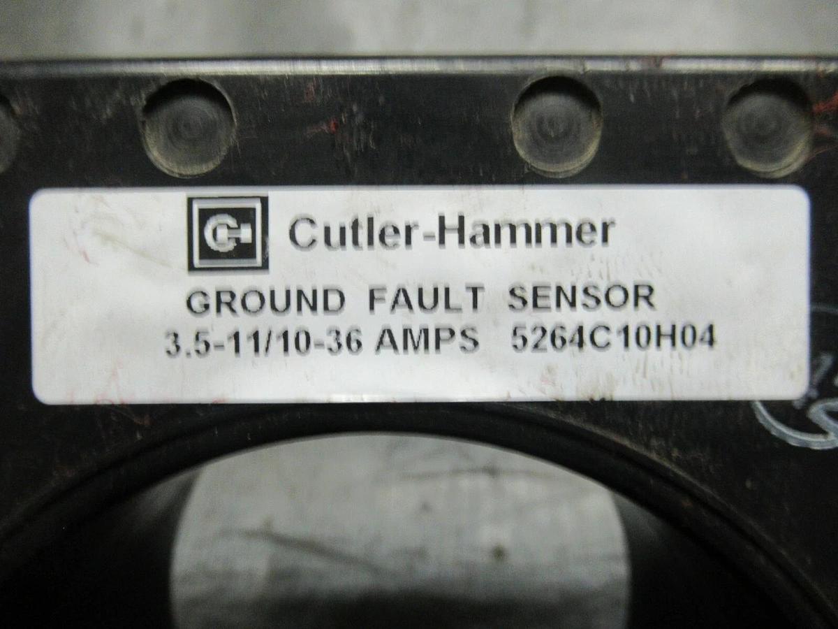 Used CUTLER HAMMER GROUND FAULT SENSOR 3.5-11 AMPS 10-36 AMPS 5264C10H04