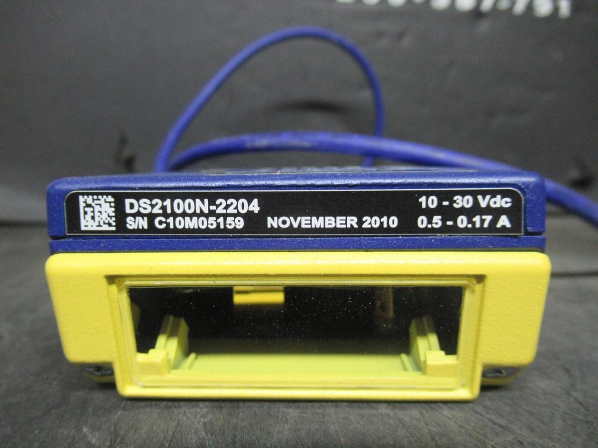 Used DATALOGIC LASER BARCODE SCANNER DS2100N-2204 10-30 VDC 0.5-0.17 AMP **WARRANTY**