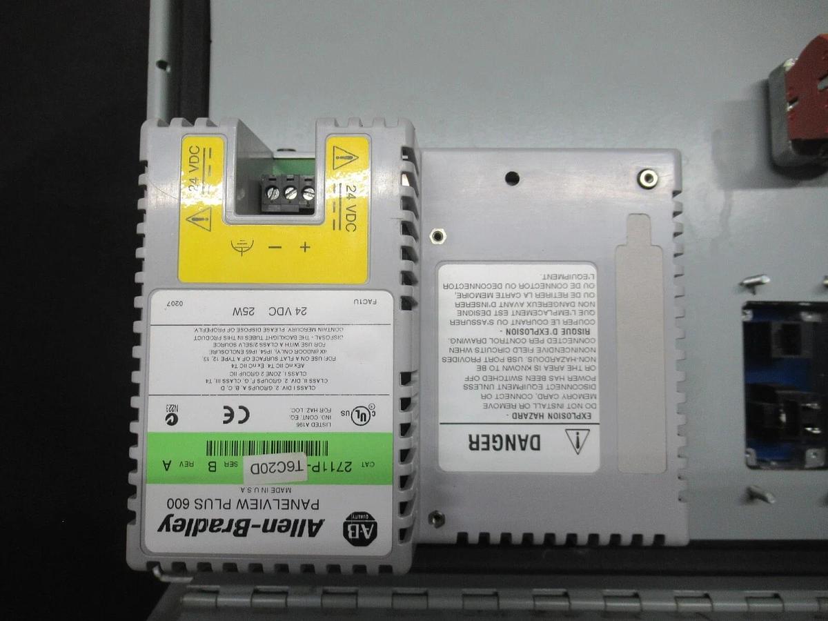 Used ALLEN-BRADLEY PANELVIEW-PLUS-600 2711P-T6C20D SER. B REV. A *ENCLOSURE*