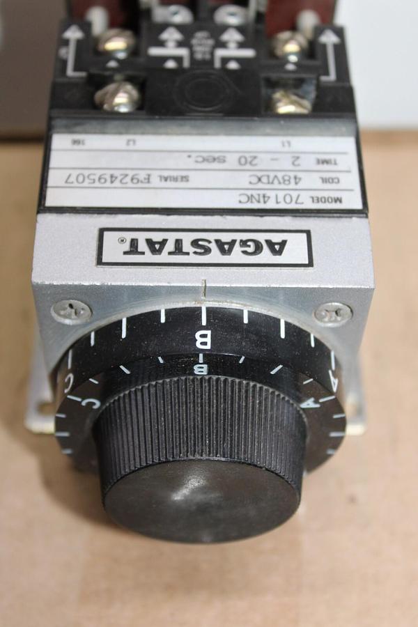 Used AGASTAT TIME DELAY RELAY 7014NC 2-20 SECOND COIL: 48 VDC **WARRANTY**
