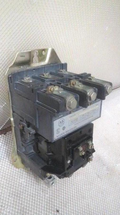 Used ALLEN BRADLEY SIZE 3 STARTER 90 AMP CONTINUOUS 600 VAC 120V COIL MODEL 509-DOB