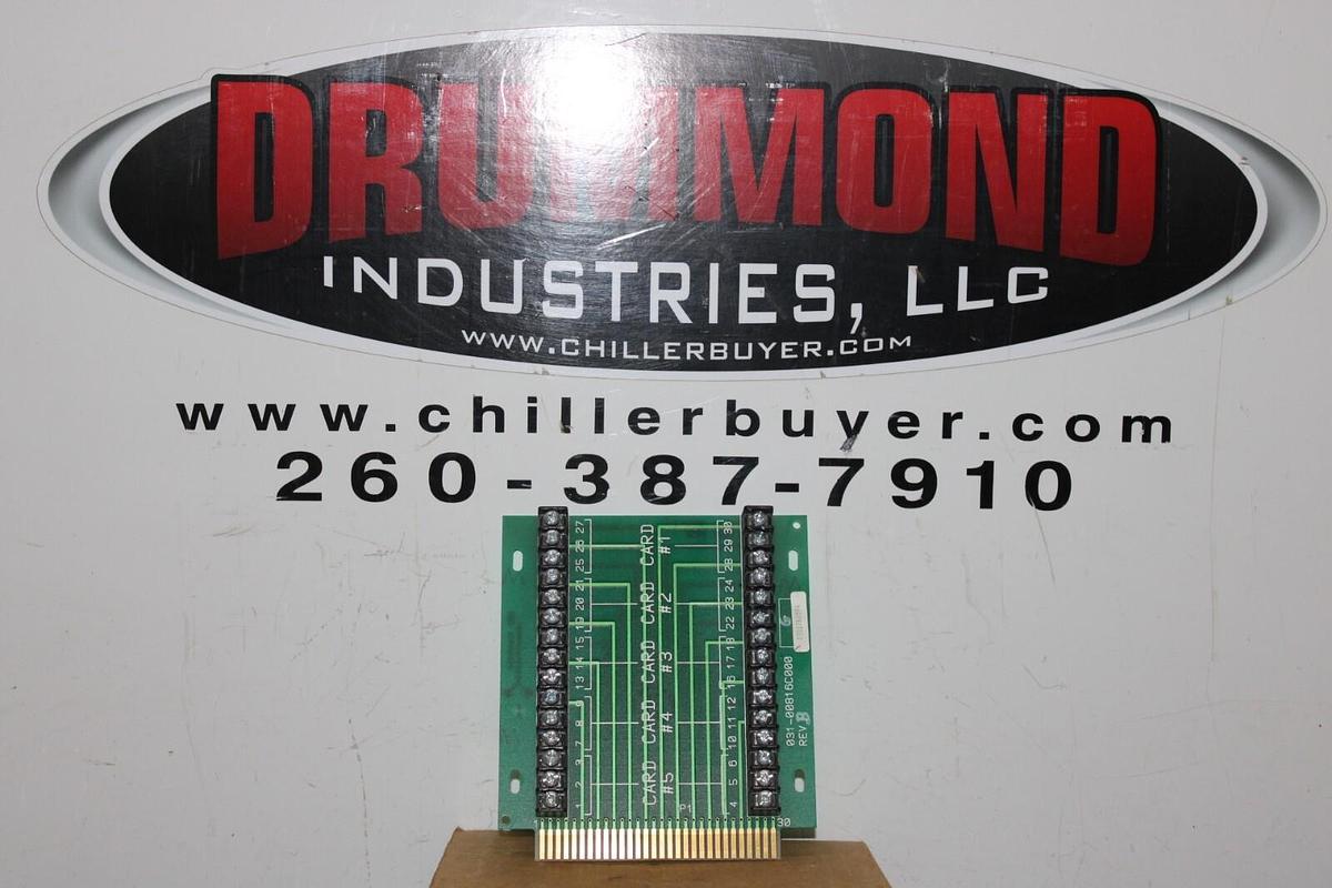 Used YORK CODEPAK CHILLER CONTROL CARD 031-00816C000 REV. B **WARRANTY**