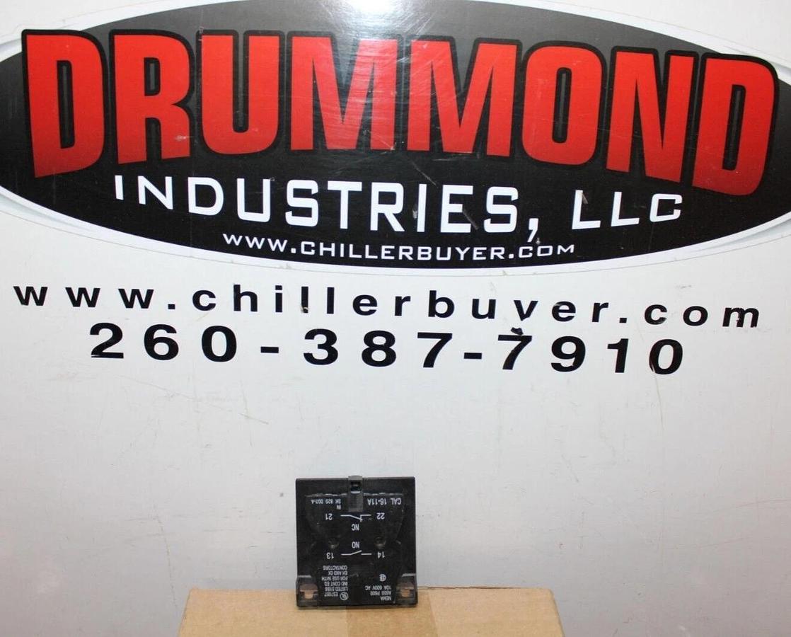 Used ABB AUXILIARY CONTACT BLOCK CAL-16-11A SK-829-002-A 10 AMP 600 VAC *WARRANTY*