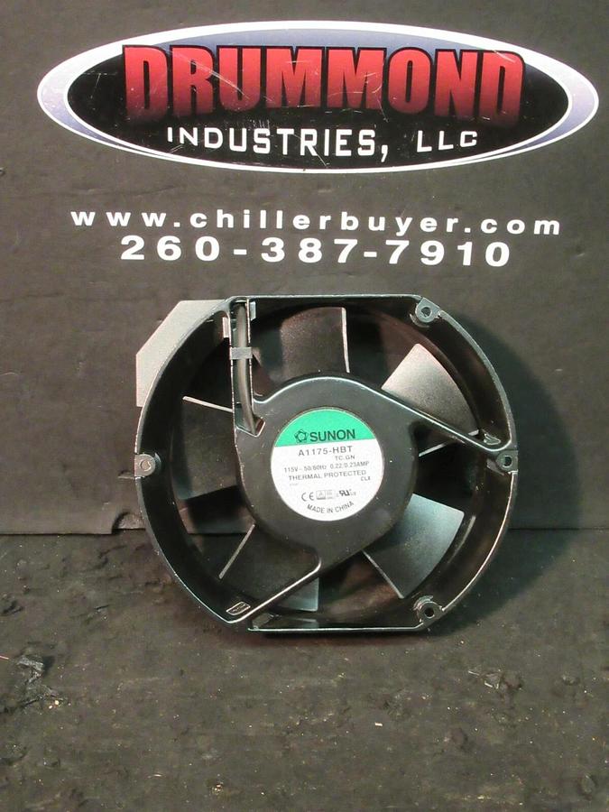 Used SUNON A1175-HBT TC.GN AXIAL FAN 239 CFM 115 VAC 1 PH 0.22 / 0.23 AMP 50/60 HZ