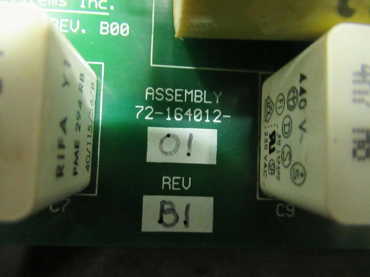 Used MGE UPS SYSTEMS 62-164012-01 REV B00 ASSEMBLY 72-164012-01 B1 CIRCUIT BOARD