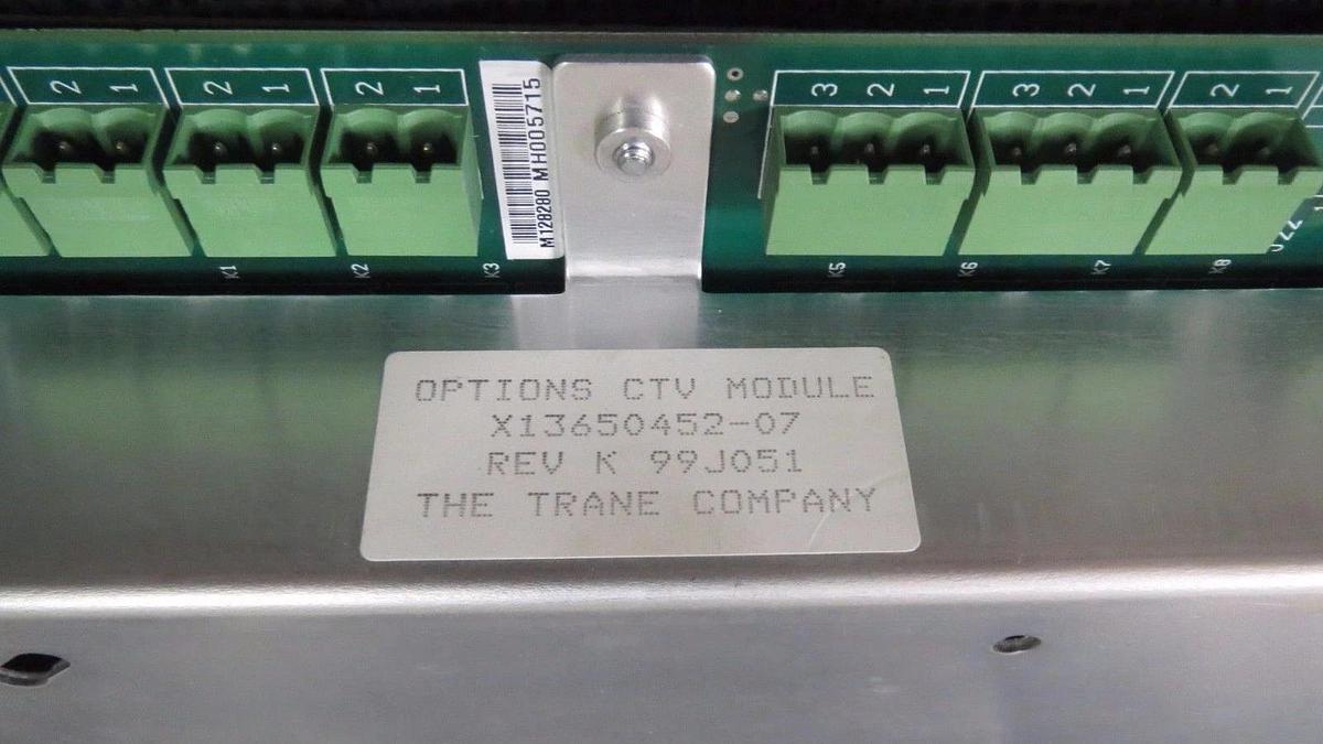 Used TRANE OPTIONS CTV CIRCUIT BOARD MODULE X13650452-07 REV K **WARRANTY INCLUDED**