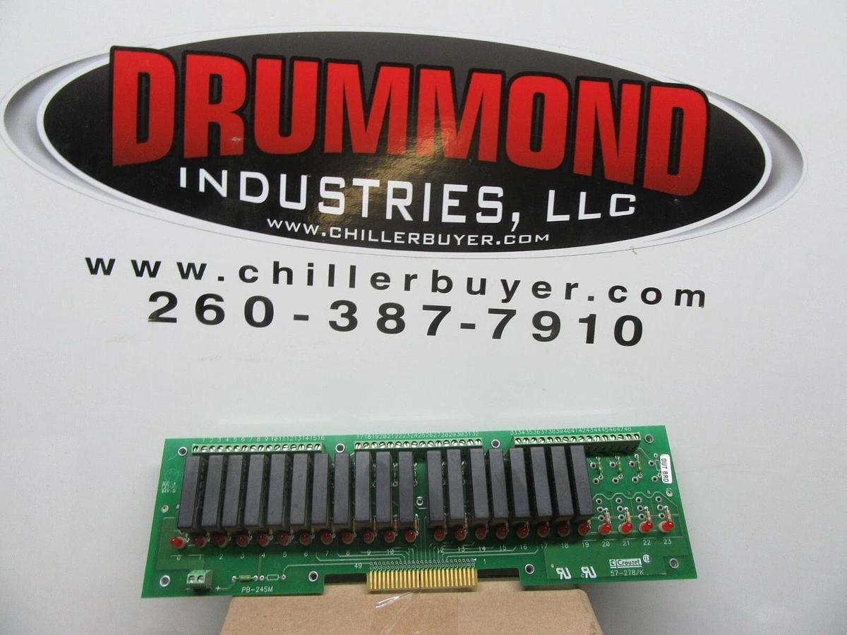 Used CROUZET DIGITAL I/O RELAY MODULE 24-SLOT 57-278/K PB-24SM **WARRANTY**