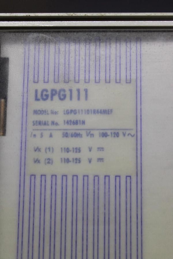 Used ALSTOM GENERATOR PROTECTOR RELAY LGPG11101R44MEF 5 AMP 120 VAC 125 VDC