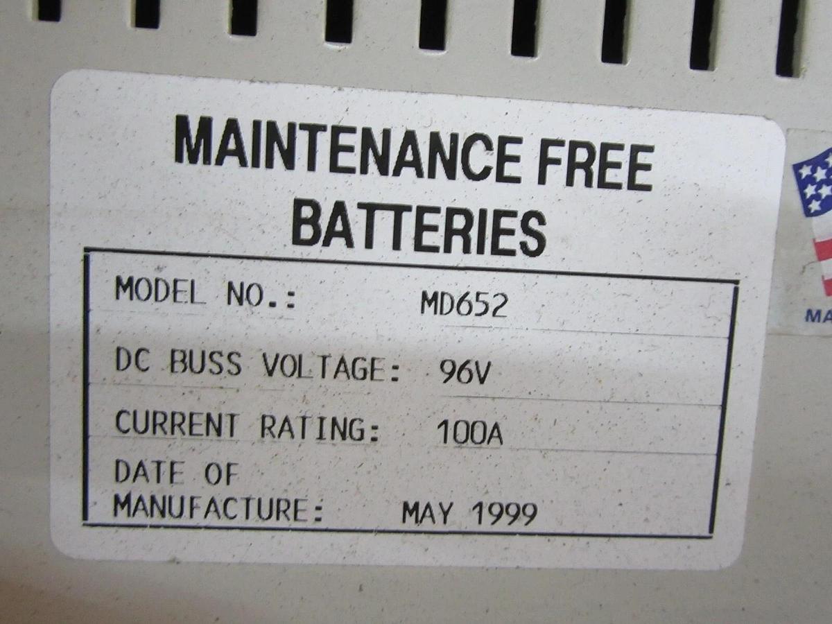 Used CONTROLLED POWER COMPANY UPS SYSTEM MD6000 1 PH 240 / 208 VAC 22 / 25 AMPS