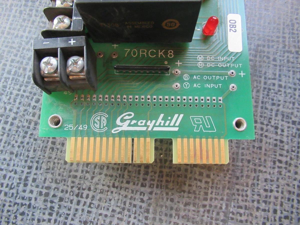Used GREYHILL I/O CIRCUIT BOARD 70RCK8 **WARRANTY INCLUDED**
