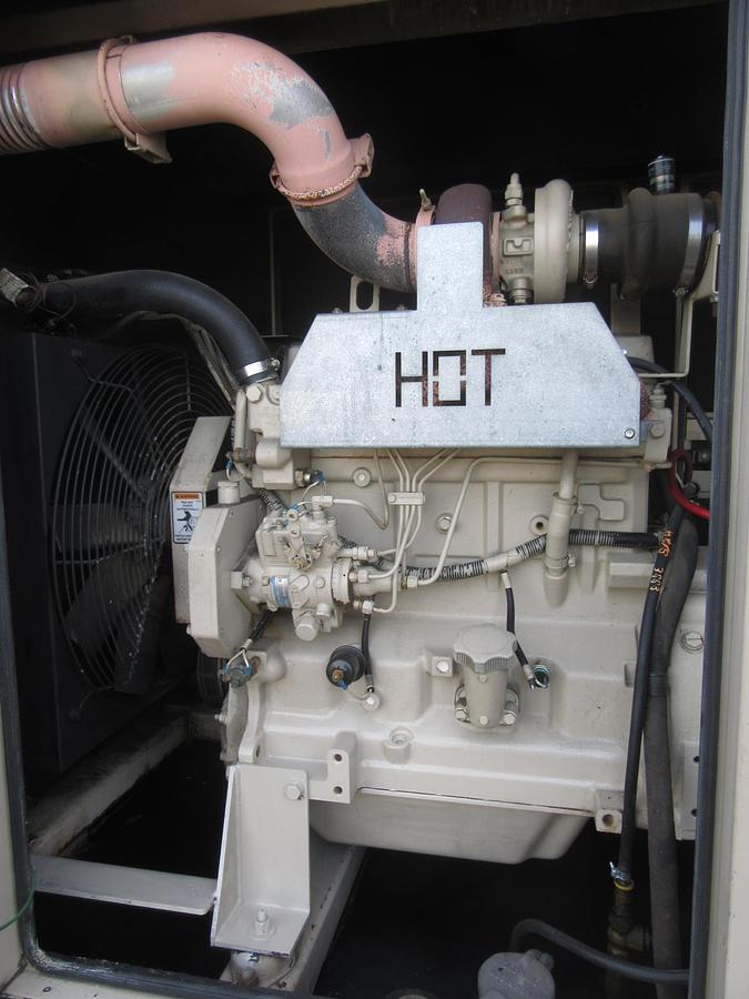 Used 60 KW DIESEL GENERATOR KATOLIGHT 120/240V RE-CONNECTABLE SOUND ENCLOSED 884HRS