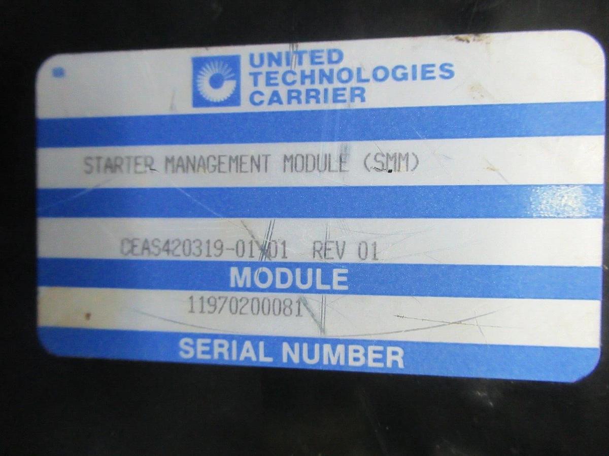 Used UNITED TECHNOLOGIES STARTER MANAGEMENT MODULE CESO0121319-01 CEAS420319-01-01