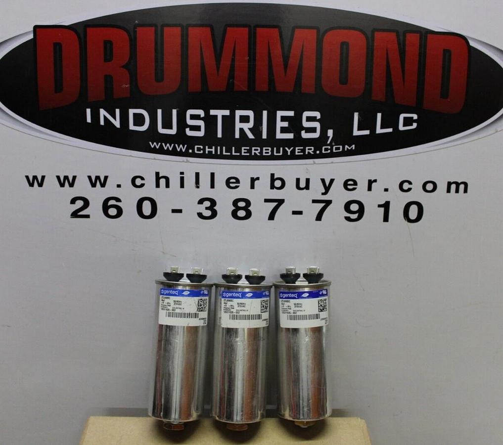 Used LOT OF 3 GENTEQ CAPACITOR 27L898BC 45uF 370 VAC 50/60 HZ **WARRANTY**