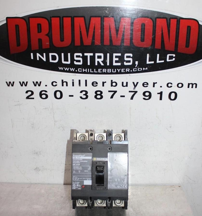 Used SQUARE D POWERPACT CIRCUIT BREAKER QBL32150 150 AMP 240 VAC 3-POLE *WARRANTY*