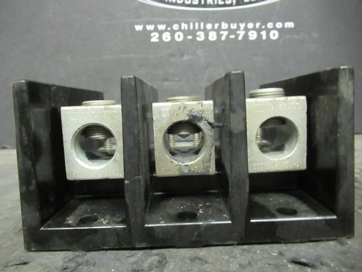 Used MARATHON 1443569 DISTRIBUTION LUG SET 380 AMP 500 MCM - 1/4-20 STUD 600 V 3 PH