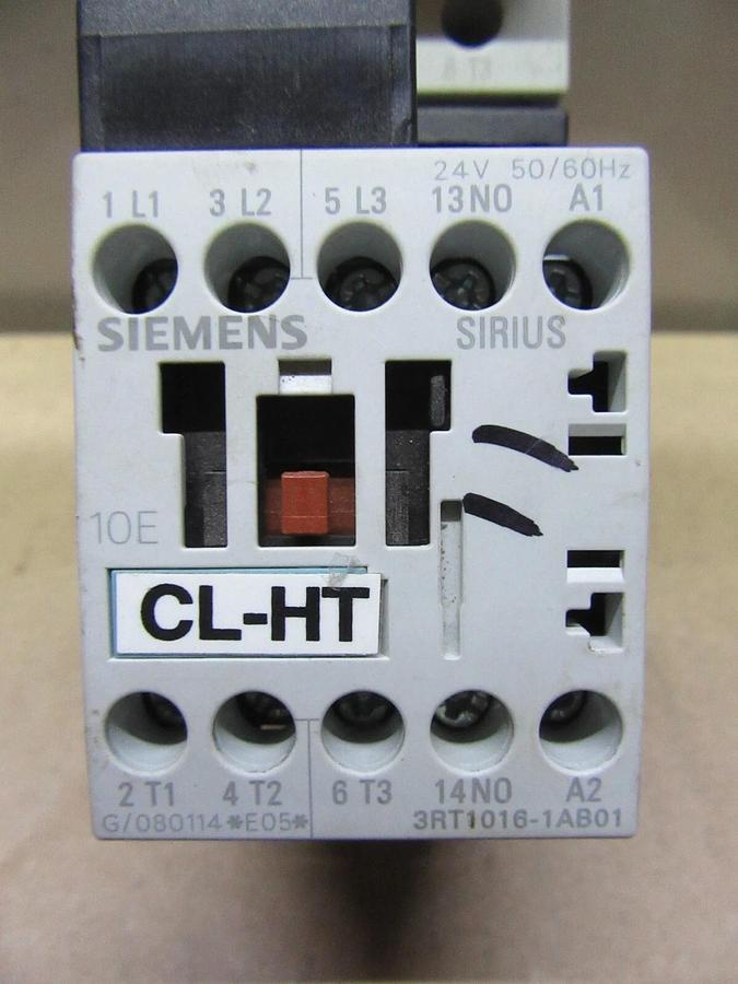 Used SIEMENS STARTER 3RT1016-1AB01 W/ 3RV1011-1KA10 600 VOLT 5 HP 20 AMP **WARRANTY**