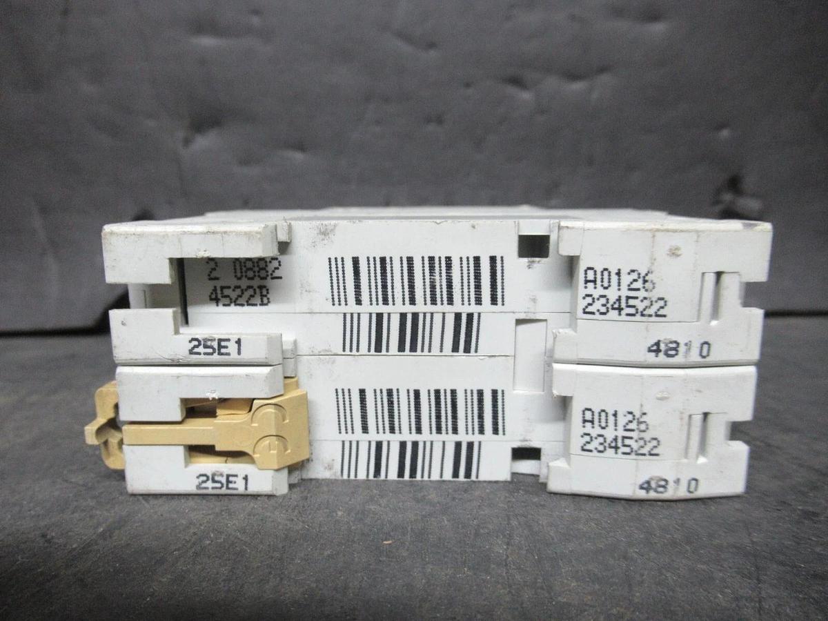 Used MERLIN GERIN THREE POLE BREAKER 24522 MULTI 9 C60N 10A-TYPE D 480 VAC