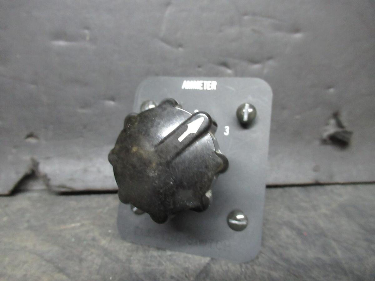 Used ELECTROSWITCH SERIES 31 CONTROL SWITCH 3109C 3-PHASE 125-600 VAC 10-3 AMP