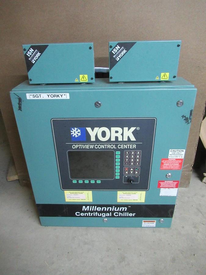 Used YORK CENTRIFUGAL CHILLER MILLENIUM OPTIVIEW CONTROL CENTER 371-02448-101
