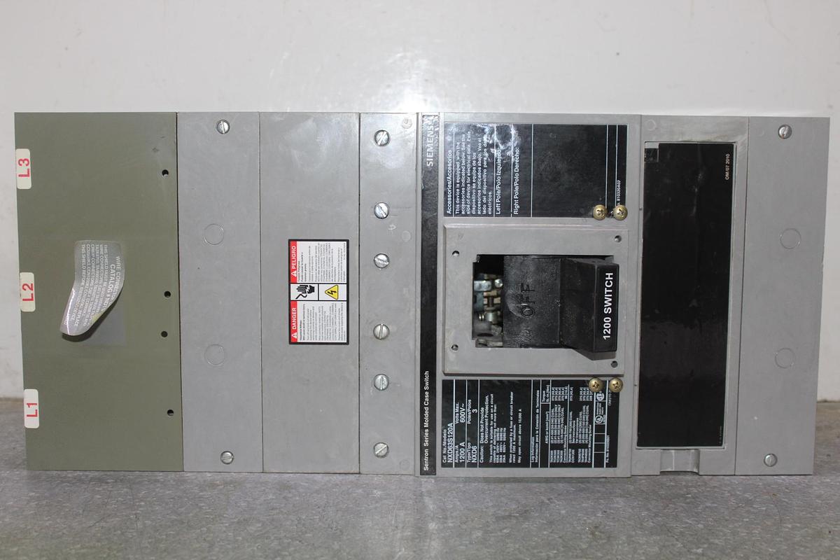 SIEMENS CIRCUIT BREAKER 3VA5340-5EC31 400 AMP 600 VAC 3-POLE