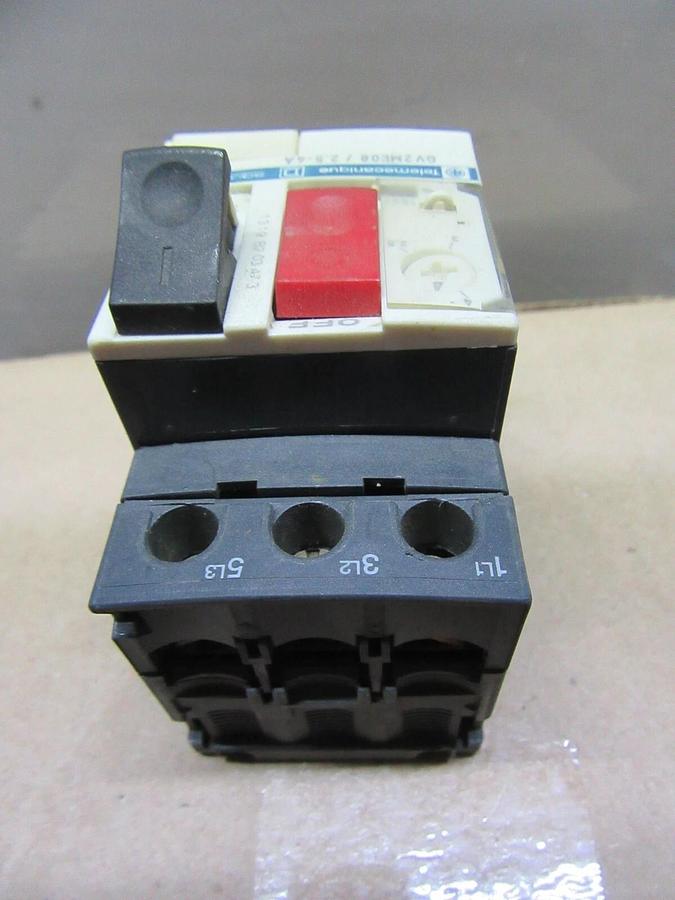 Used LOT OF 2 SQUARE D MANUAL MOTOR STARTER GV2ME08 2.5-4 AMP 600 VAC 3 HP