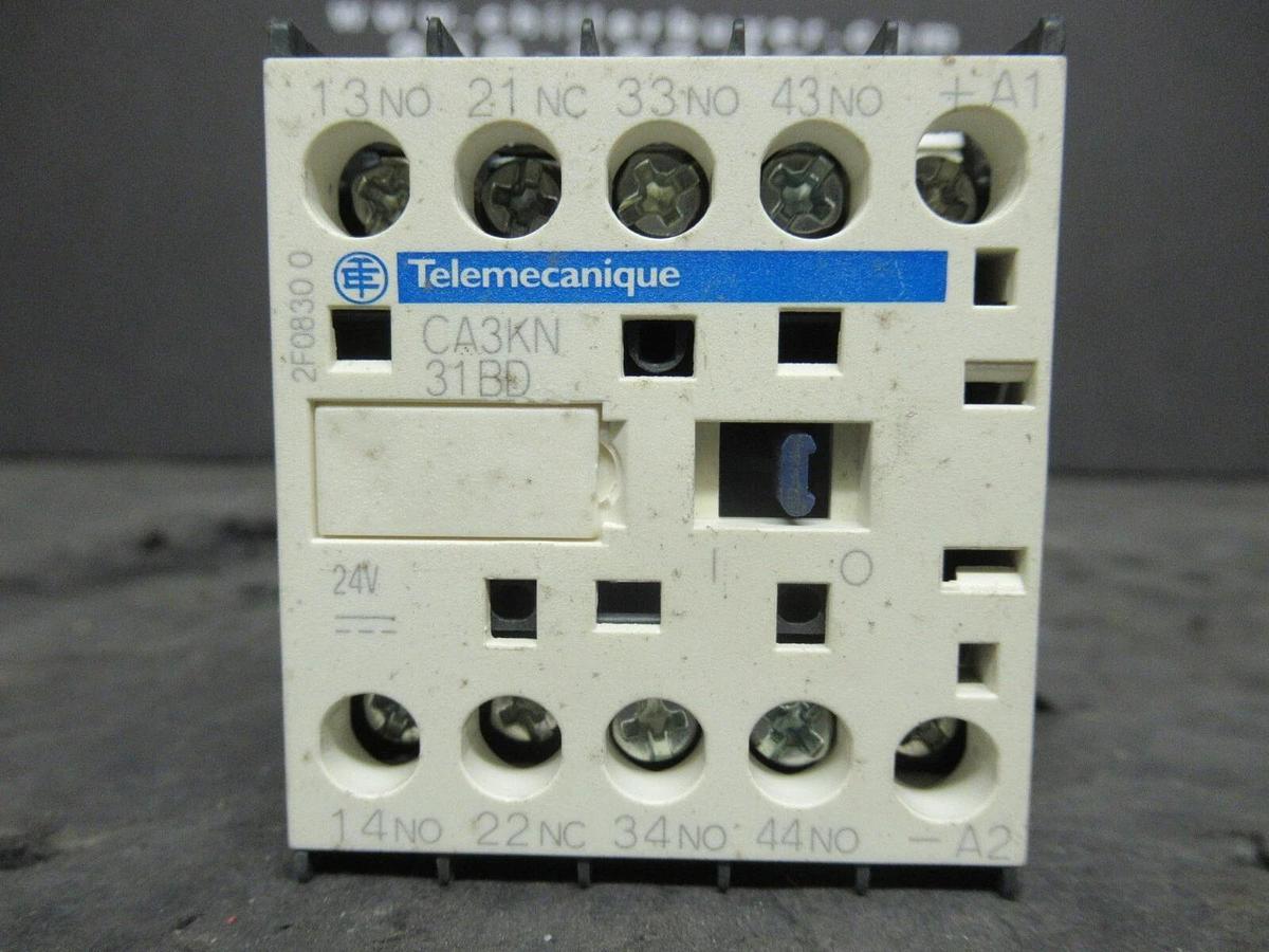 Used TELEMECANIQUE CONTACTOR CA3KN31BD 10 AMP 600 VAC COIL: 24 VDC **WARRANTY**