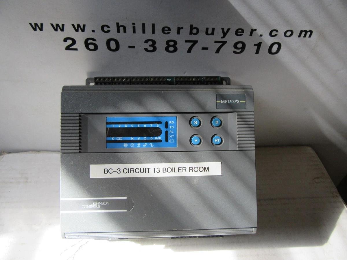 Used METASYS / JOHNSON CONTROLS DX-9100-7454 REVISION B ENERGY MANAGEMENT PLC