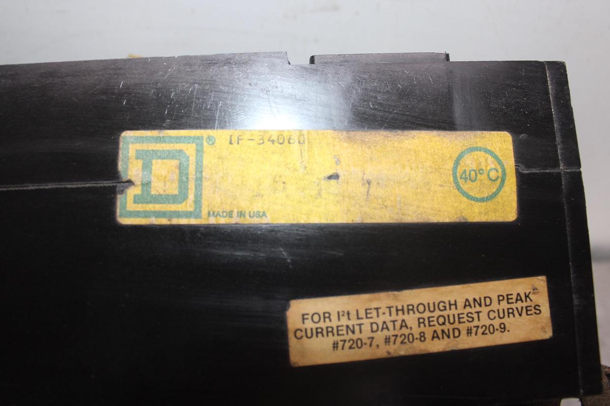 Used SQUARE D I-LINE CIRCUIT BREAKER KC34225 SERIES 2 225 AMP 480 VAC 3-POLE
