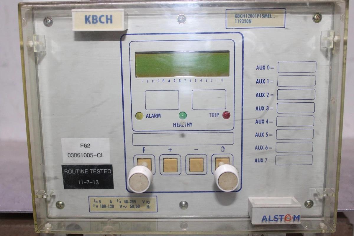 Used ALSTOM TRANSFORMER DIFFERENTIAL PROTECTION RELAY KCBH 120/240 VOLT 5 AMP