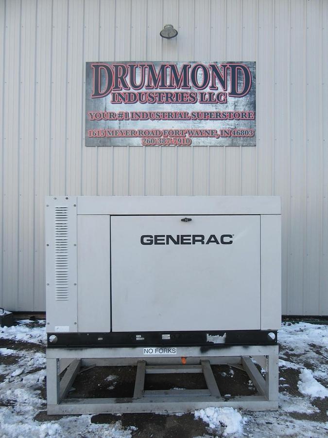 Used 35 KW 30KW GENERATOR GENERAC NAT. GAS LP PROPANE 120/240V 1 PH 403 HRS VIDEO