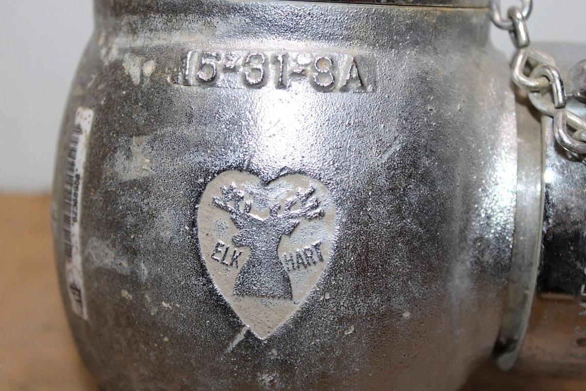 Used ELKHART BRASS U ANGLE FIRE HOSE VALVE 2.5" 15-31-SA 300 PSI **WARRANTY**