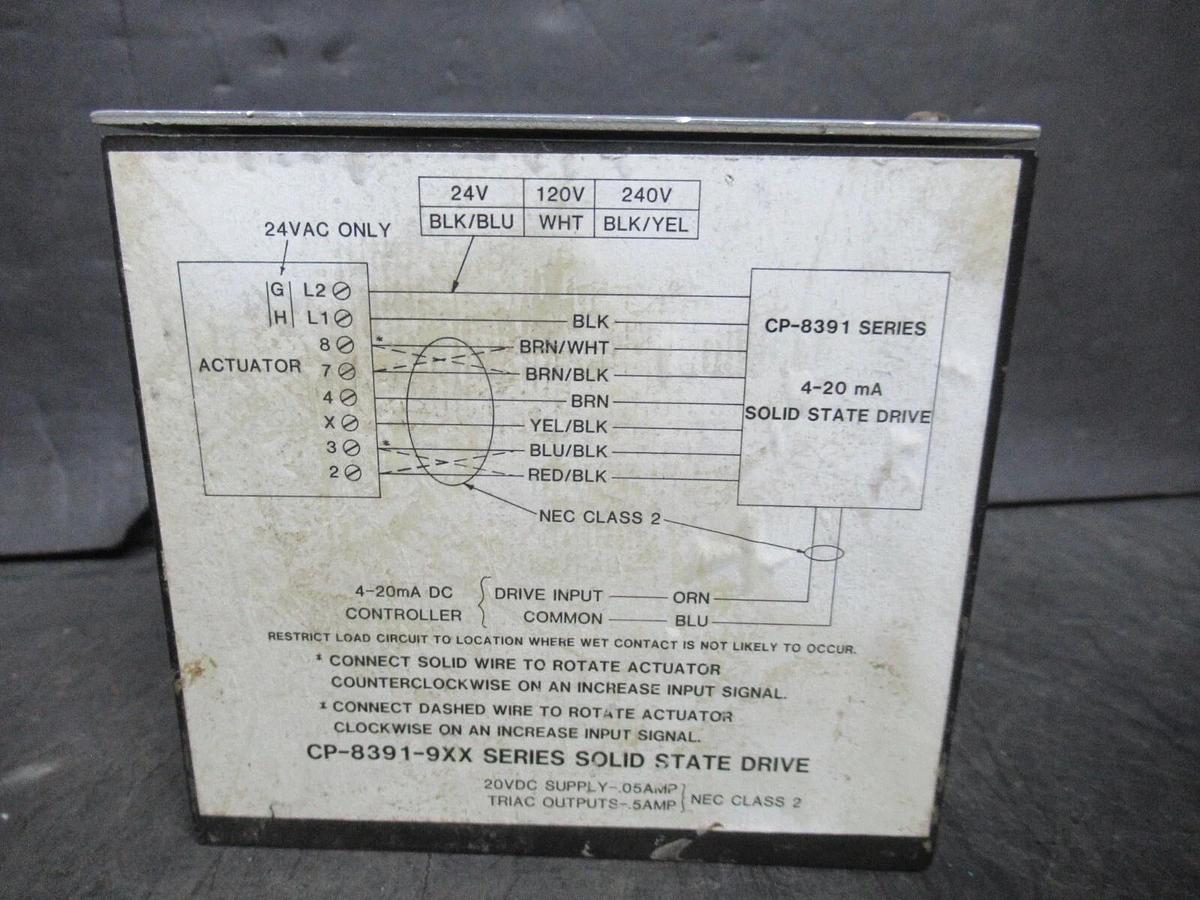 Used ACTUATOR INPUT DRIVE HF39CB001 / CP-8391-716 / CP-8391-9XX 24 VOLT 250 mA