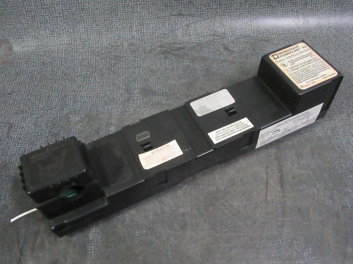 Used SQUARE D POWERLINK AS POWER INTERFACE MODULE BASE NEHB242ASP 240V PANEL NEHB