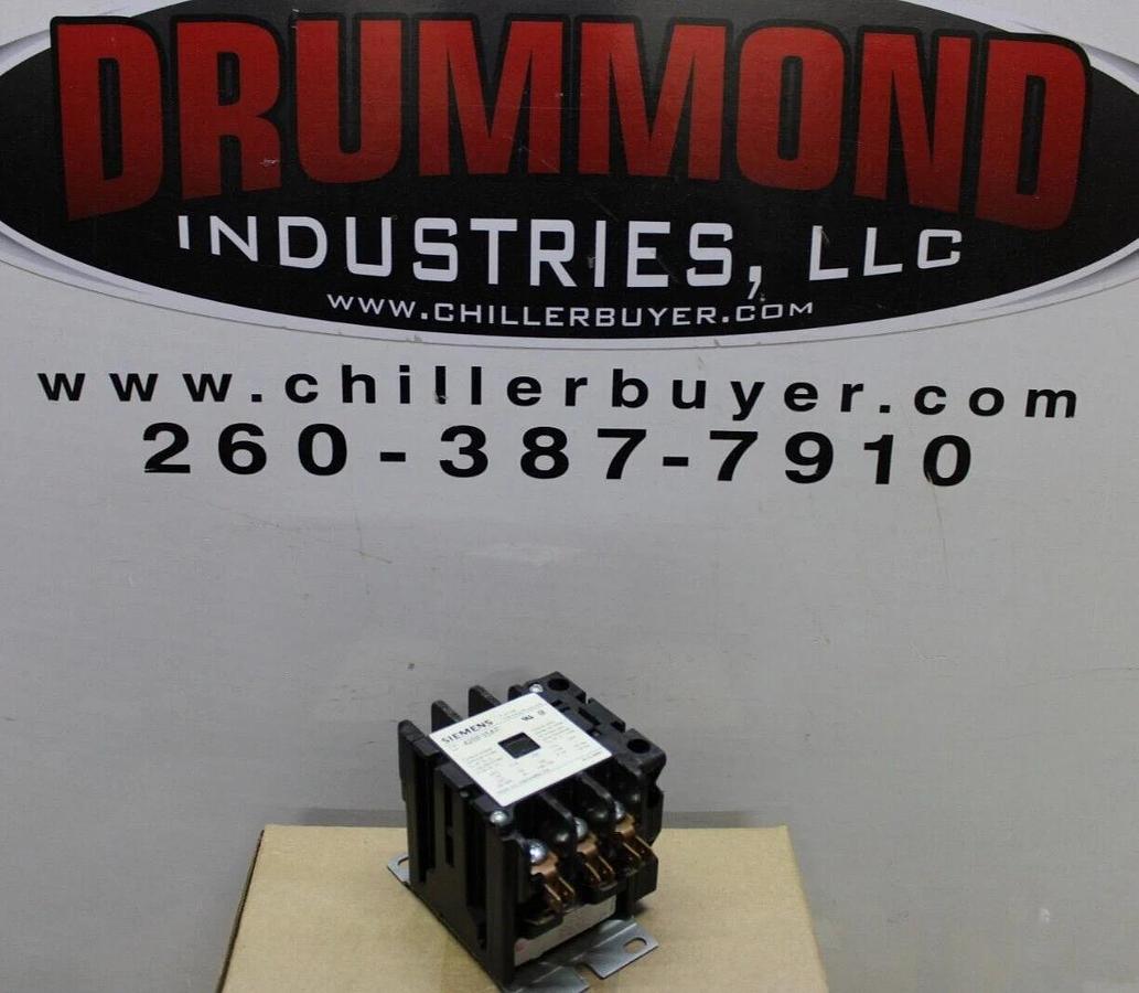 Used SIEMENS CONTACTOR 42BF35AF 600 VAC 3-POLE 30 AMP 15 HP COIL: 110/120 VAC