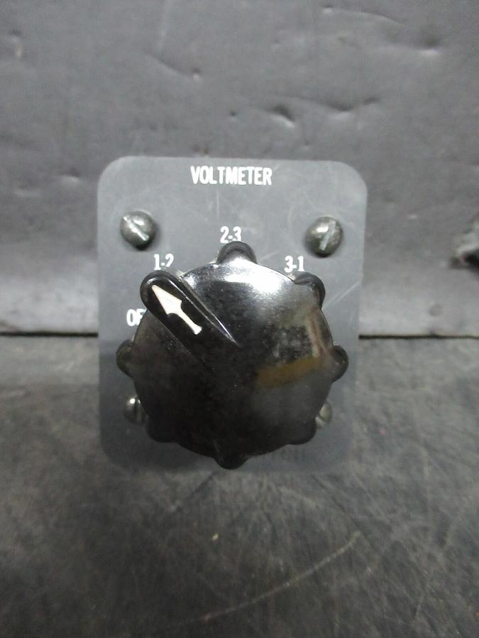 Used ELECTROSWITCH SERIES 31 CONTROL SWITCH 3104C 3-PHASE 125-600 VAC 10-3 AMP