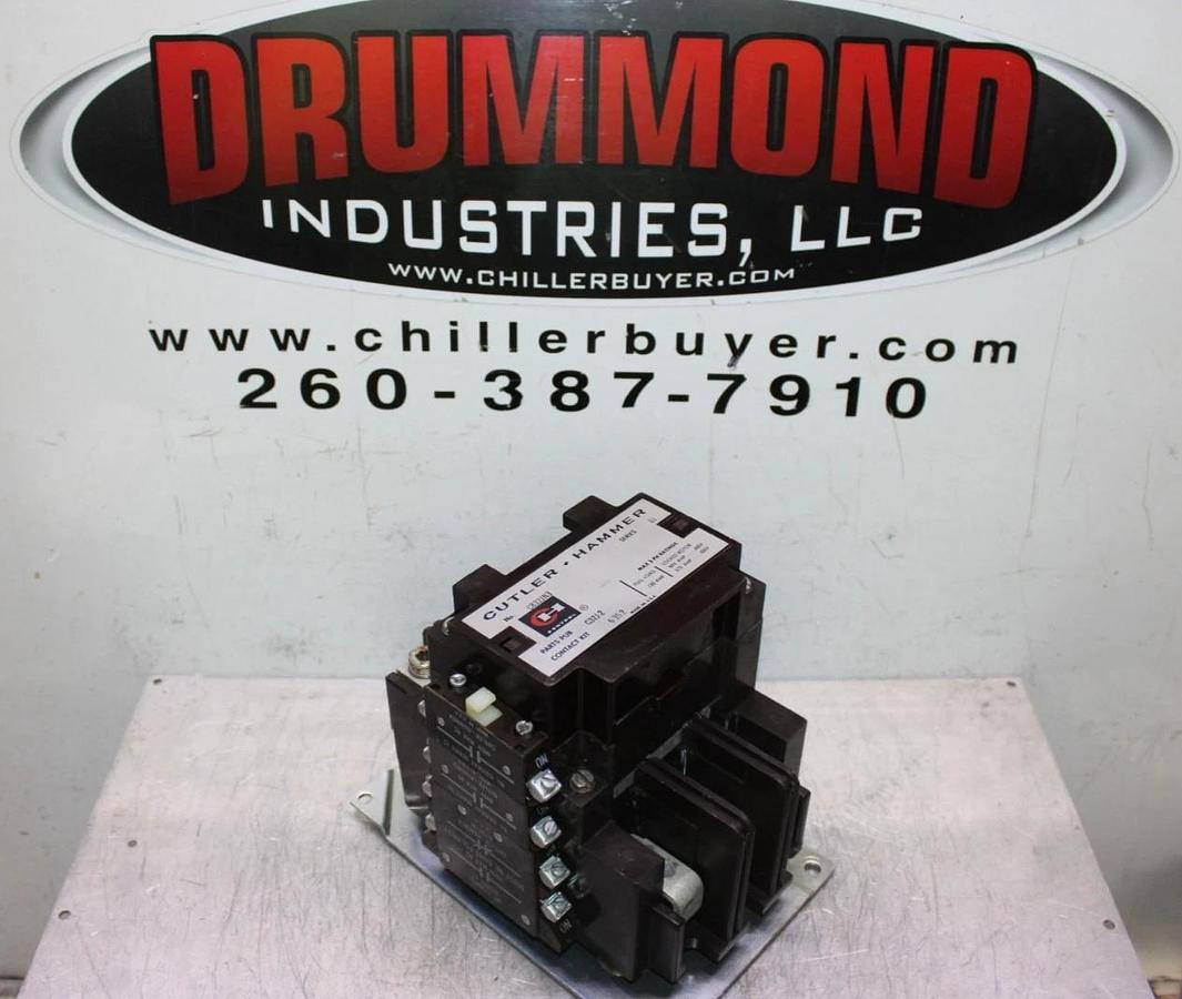 Used CUTLER-HAMMER CONTACTOR C832JN3 NEMA SIZE 3 120 AMP 600 VAC 3-POLE COIL: 120 V