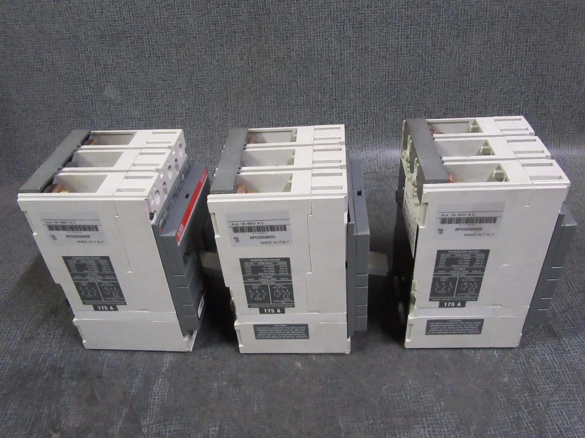 Used (1) ABB DC CIRCUIT BREAKER S3B 175 AMP 500 VDC 2-POLE W/ AUX. SWITCH