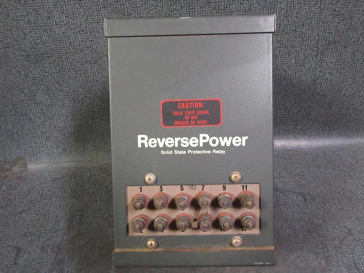 Used BASLER ELECTRIC PRP110 REVERSE POWER SOLID STATE PROTECTIVE RELAY 9055600100