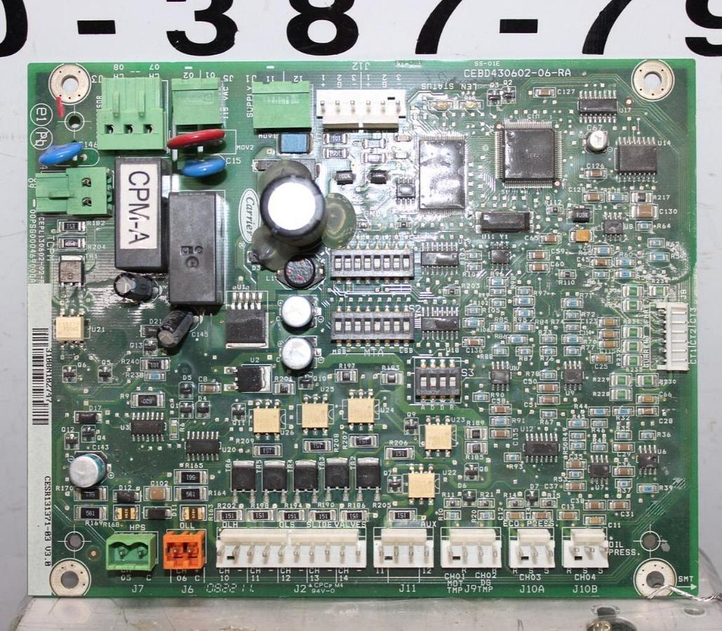 Used CARRIER HVAC CONTROL CIRCUIT BOARD CEPL130602-02-R CEBD430602-06-RA CESR13171-03