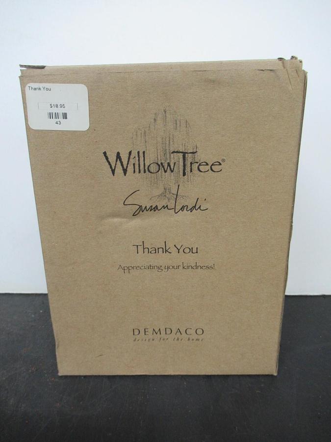 WILLOW TREE "THANK YOU" SUSAN LORDI FIGURINE DEMDACO STOCK# 26096 NEW SURPLUS