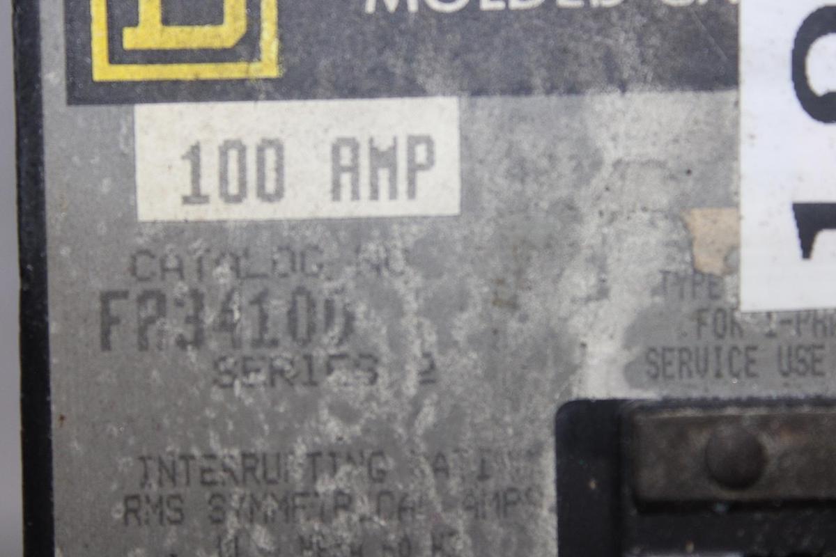 Used SQUARE D I-LINE CIRCUIT BREAKER FH26020AC 20 AMP 600 VAC 2-POLE