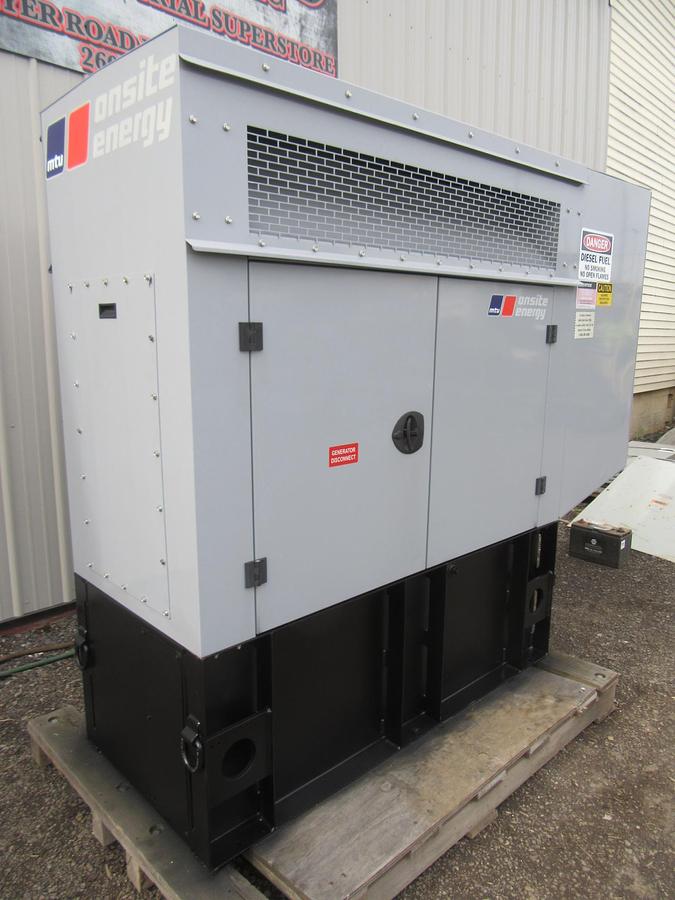 Used 20 KW DIESEL GENERATOR MTU 120/240 V 4LE1 ISUZU SOUND ENCLOSED 299 HRS VIDEO