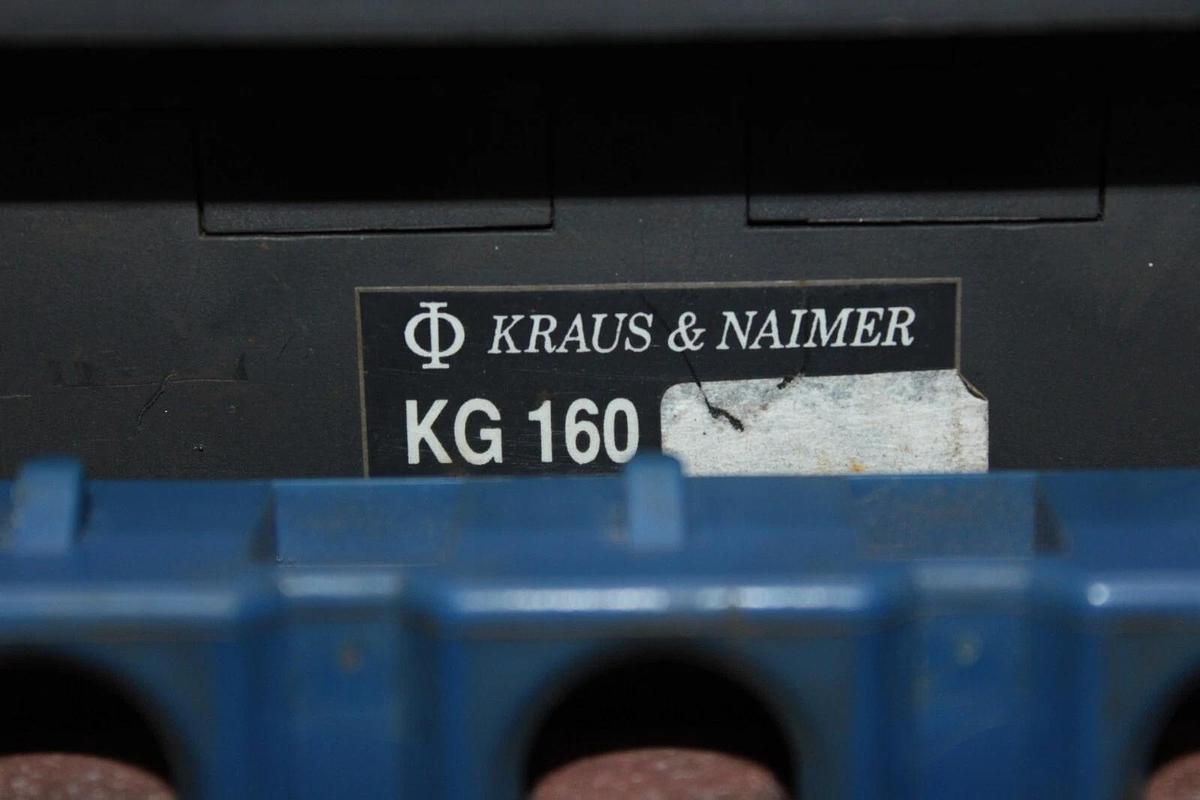 Used KRAUS & NAIMER DISCONNECT SWITCH KG-160 600 VAC 200 AMP 60 HP **WARRANTY**