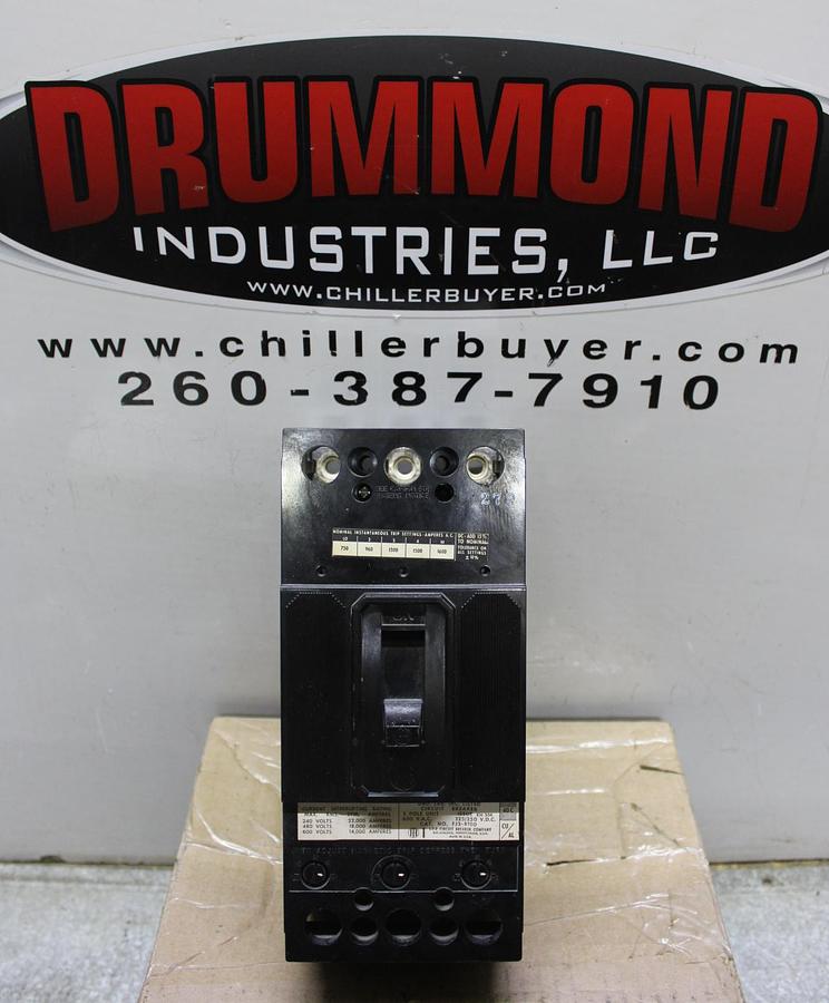 Used SQUARE D CIRCUIT BREAKER EH34015 15 AMP 480 VAC 3-POLE