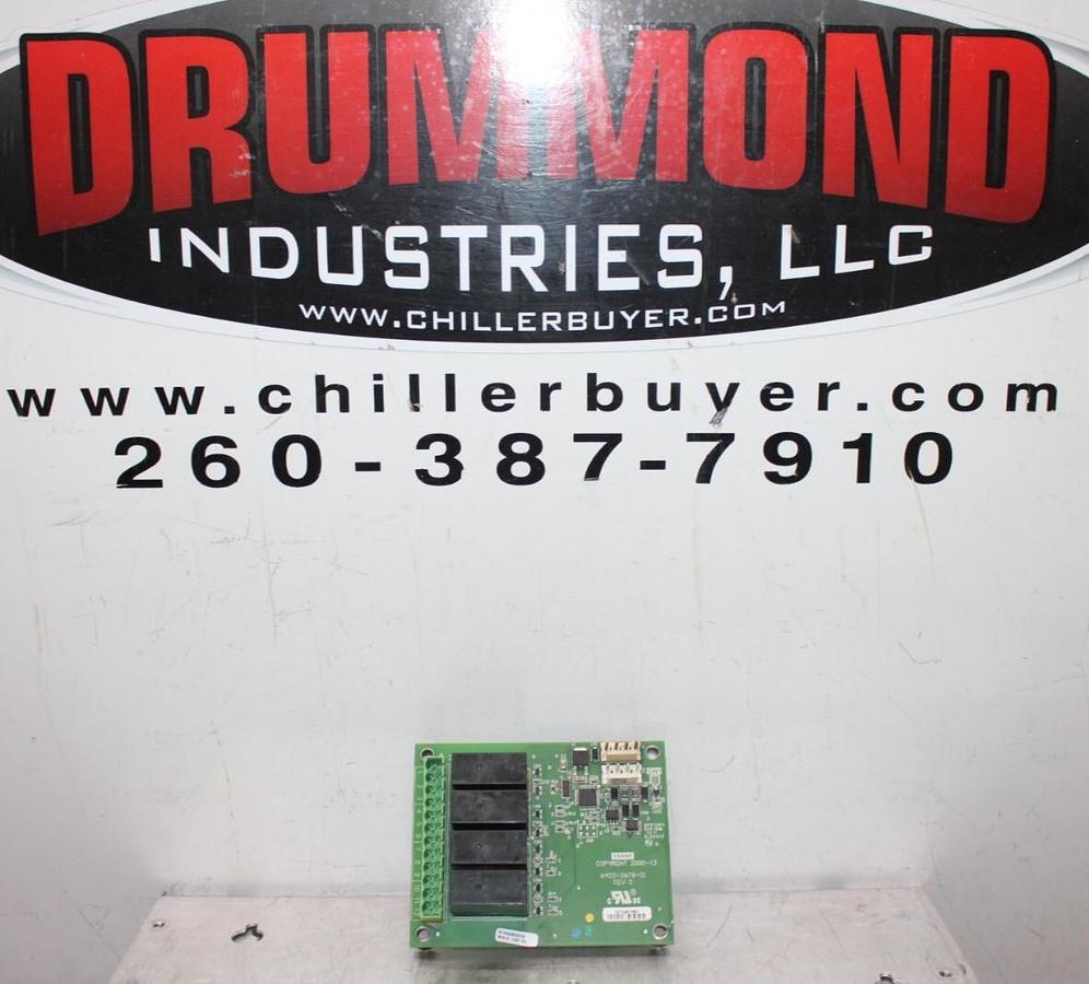 Used TRANE QUAD RELAY OUTPUT CIRCUIT BOARD 6400-2678-01 REV. C X13650806050 REV. G