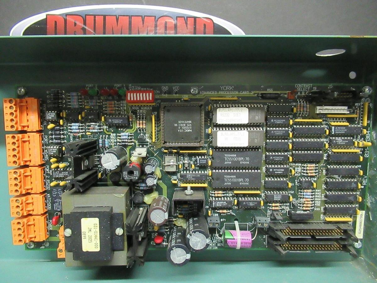Used YORK ENCLOSED CHILLER LINC ADVANCED PROCESSOR CARD 2 371-02086-401 035-14683-315
